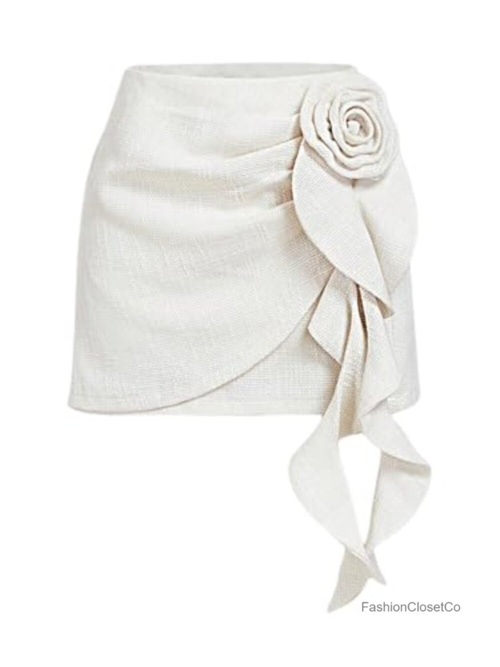 Floral High Waisted A-Line Mini Skirt